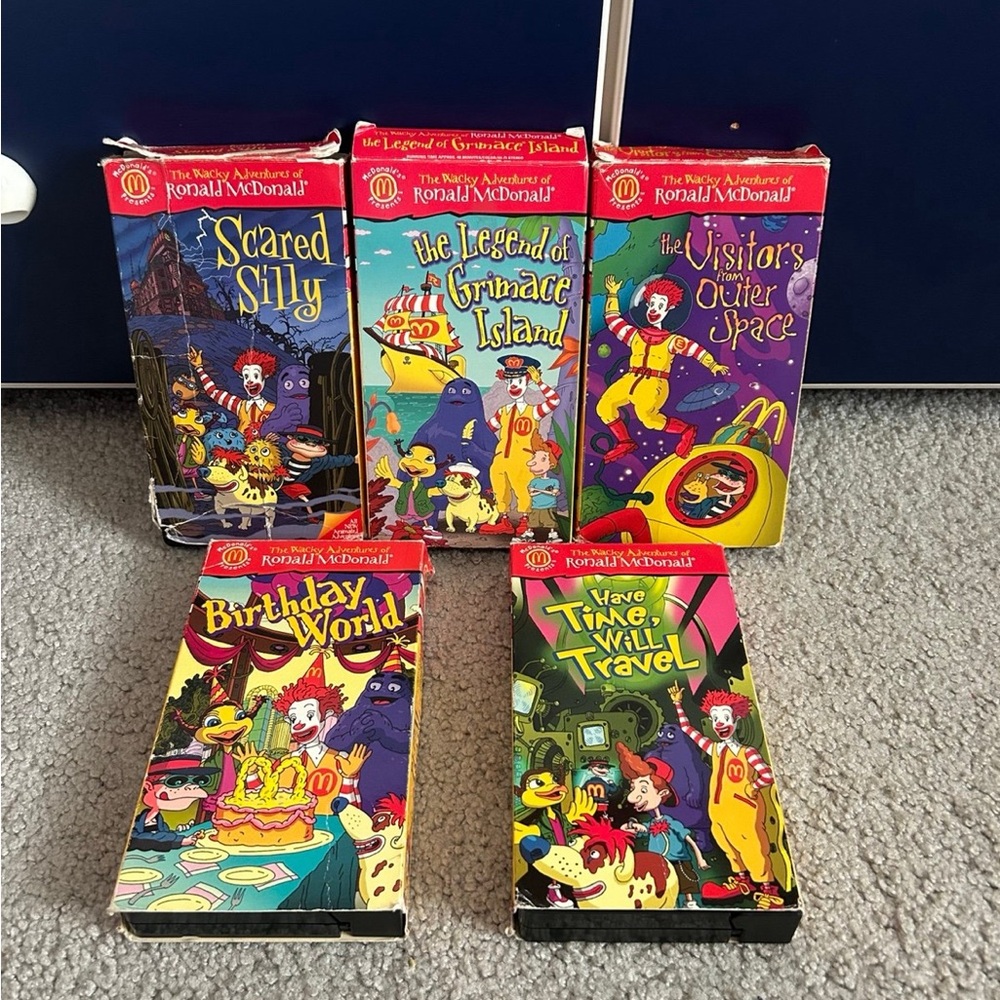 The Wacky Adventures of Ronald McDonald VHS Lot of 5 (Set 1-5)